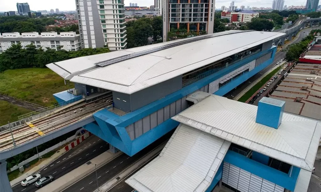 MRT TTDI Taman Tun Dr Ismail Station roof